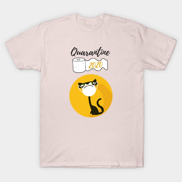 Quarantine with my Cat 2020 T-Shirt by Pro-tshirt